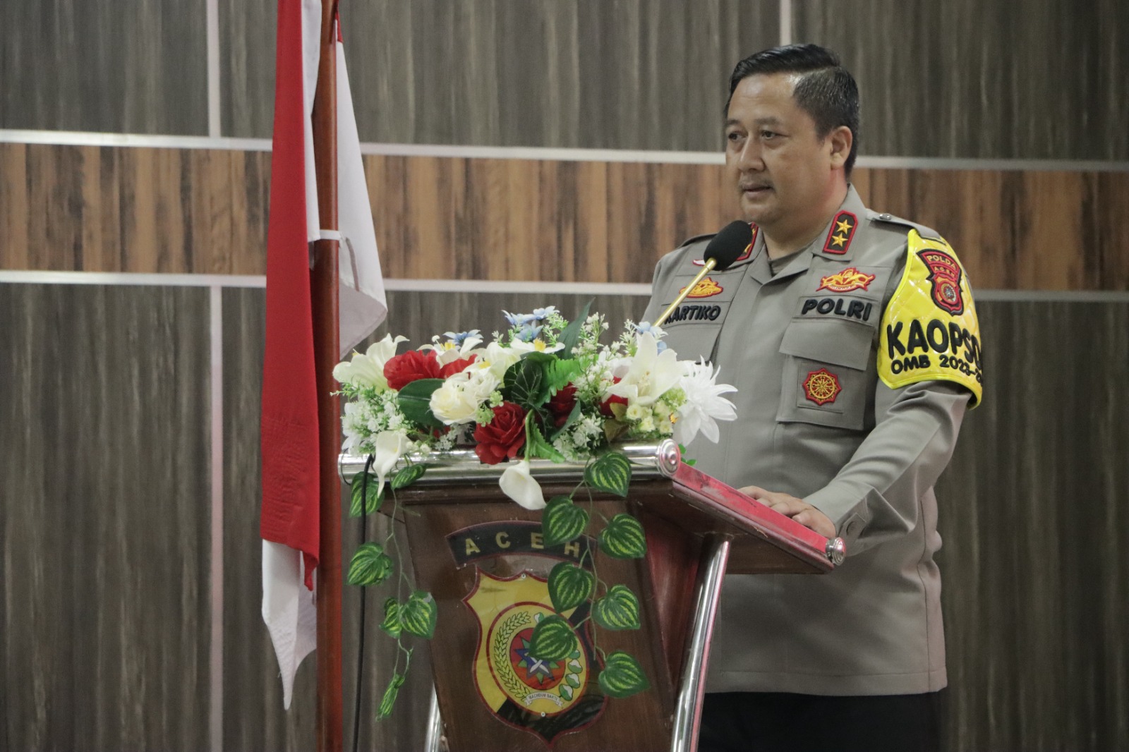 Kapolda Aceh Menjadi Irup Purnabakti Personel Polda Aceh