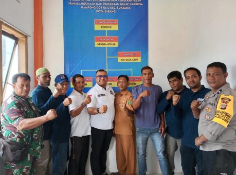 Bhabinkamtibmas Gp. Cot Ba’u Aktif Ikuti Rapat Pencegahan Narkoba.