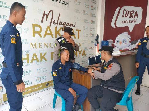 Personel OMB Seulawah Gelar Patroli Di Kantor Bawaslu Dan KIP Provinsi Aceh