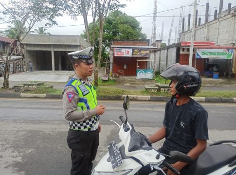 Satlantas Polres Nagan Raya Hadir Laksanakan Sosialisasi