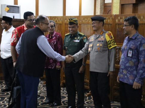 Dirpamobvit Polda Aceh Sambut Kedatangan Duta Besar India