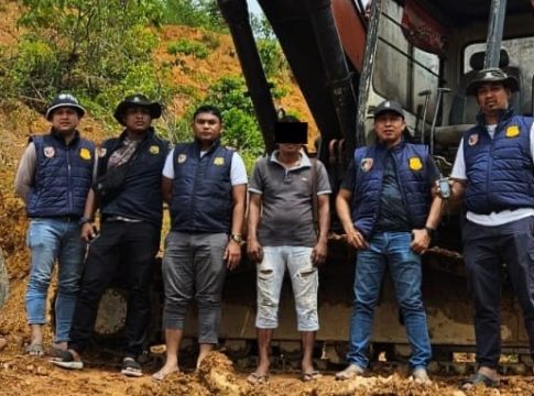 Polisi Amankan Satu Unit Ekskavator di Lokasi Tambang Ilegal di Aceh Selatan