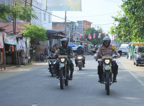 Jelang Pergeseran Pasukan ke TPS, TNI-Polri di Lhokseumawe Gelar Patroli Gabungan Skala Besar