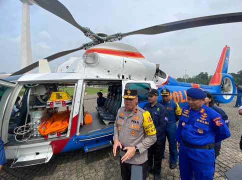 Polri Kerahkan 2 Helikpoter jadi Ambulans Udara saat Arus Mudik dan Balik Lebaran