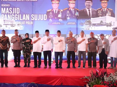 Sespim Lemdiklat Polri Letakan Batu Pertama Bangun Masjid, Didesain Ridwan Kamil