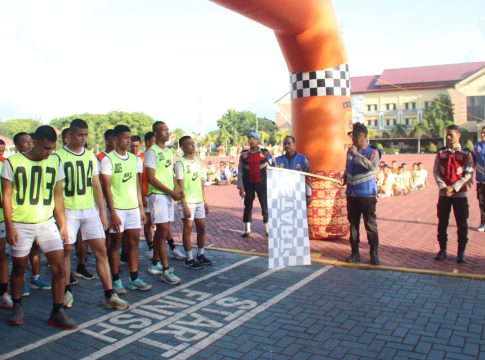 Kabid Humas Selaku Ketua Tim Jasmani, Semangati Calon Bintara Polri