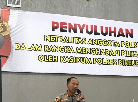 Polres Bireuen Gelar Penyuluhan Netralitas Anggota Polri Menjelang Pilkada 2024