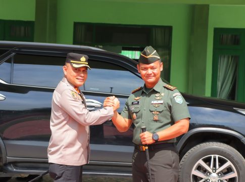 Minggu Pertama Berdinas sebagai Kapolres Aceh Tamiang, AKBP Muliadi Sambangi Dandim