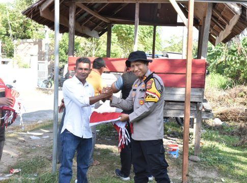 Bangun Gampong Merah Putih Polres Bireuen Gotong Royong Bersama TNI dan Masyarakat
