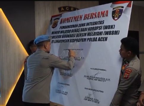 Bidpropam Polda Aceh Canangkan Pembangunan Zona Integritas menuju WBK