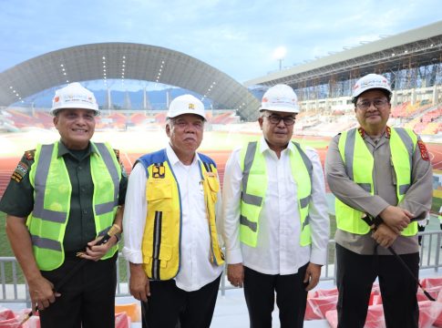 Kapolda Aceh Dampingi Menteri PUPR Tinjau Kesiapan Venue PON XXI