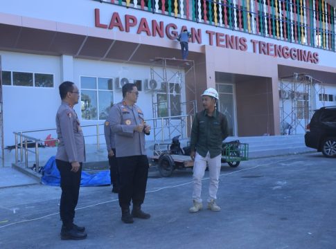 Persiapan Venue PON XXI Di Mapolda Aceh, Lapangan Tenis Trengginas Ditinjau Kapolda Aceh
