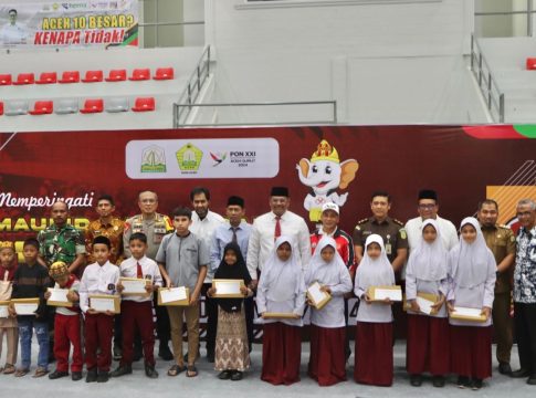 Karo Ops Polda Aceh Hadiri Syukuran Kontingen PON Aceh dan Maulid Nabi 1446 Hijriah