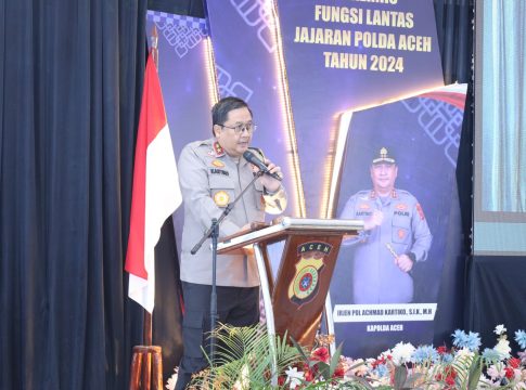 Kapolda Aceh: Optimalkan Kegiatan Kamseltibcarlantas untuk Beri Rasa Aman kepada Pengguna Jalan.