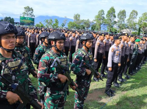 TNI-Polri Apel gelar Pasukan Pengamanan Kunker Presiden