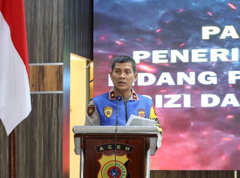 Wakapolda Aceh Pimpin Sidang Penandatangan Pakta Integritas Dan Pengambilan Sumpah Penerimaan Bakomsus Polri