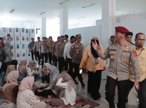Dirbinmas dan Dirresnarkoba Polda Aceh Supervisi Pengamanan Tahapan Pilkada di Aceh Utara