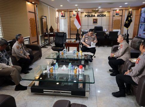 Kapolda Aceh Menerima Tim Supervisi Anev Sespimma Sespim Lemdiklat Polri