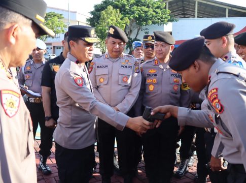 Wakapolda Aceh Pimpin Pengecekan Personel Polri Yang Memegang Senpi