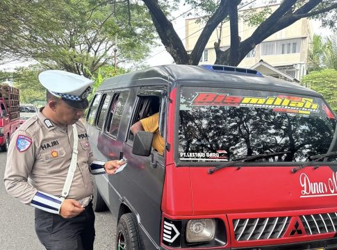 Sebanyak 68 Surat Teguran Diberikan Lagi Untuk Pengendara Dalam Operasi Keselamatan Seulawah 2025