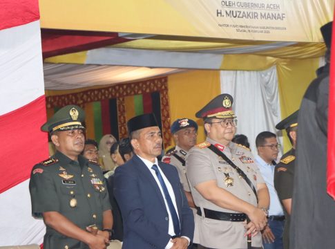 Kapolda Aceh Hadiri Pelantikan Bupati dan Wakil Bupati Bireuen