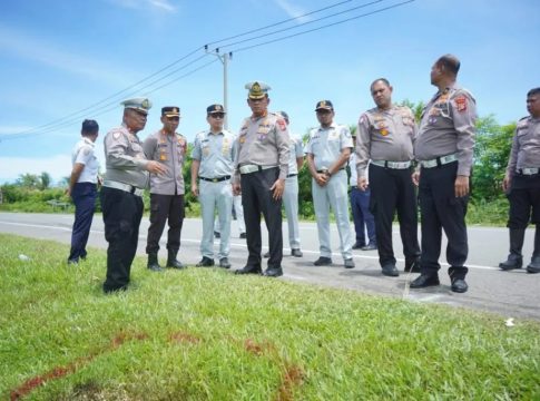 Dirlantas Polda Aceh Tinjau TKP Laka Lantas Maut di Setia Bakti