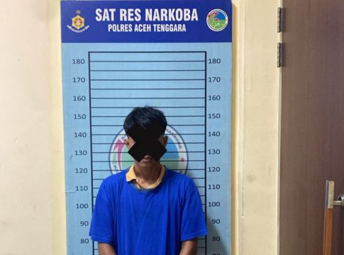 Satresnarkoba Polres Aceh Tenggara Amankan Pria Miliki Puluhan Bungkus Ganja di Desa Lawe Mejile