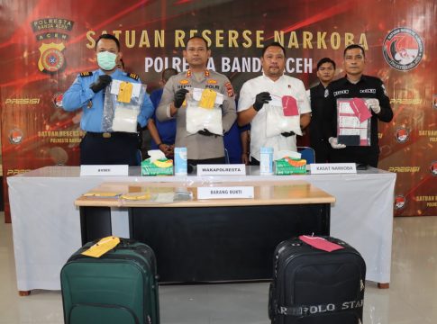Dalam Lima Hari, Polresta Banda Aceh dan Avsec Gagalkan Penyelundupan 5 Kg Sabu di Bandara SIM