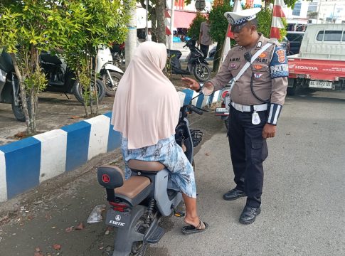 Satlantas Aceh Barat Gelar Razia Hunting System, Puluhan Pengendara Terjaring