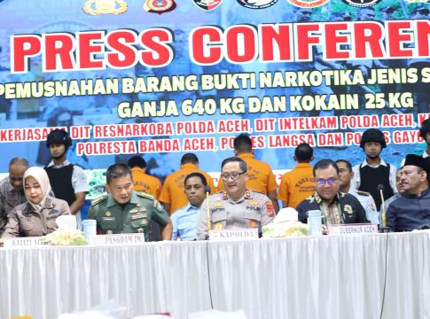 Kapolda Aceh: Pengedar Narkoba akan Dijerat dengan TPPU untuk Beri Efek Jera