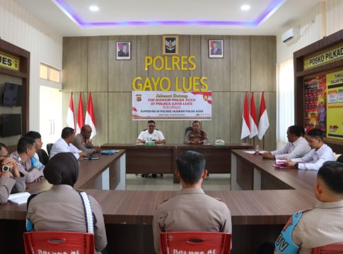 Polres Gayo Lues Terima Kunjungan Tim Supervisi Bidkum Polda Aceh