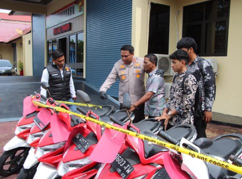 Polres Aceh Barat Ungkap Sindikat Curanmor Lintas Kabupaten, 19 Unit Sepeda Motor Diamankan