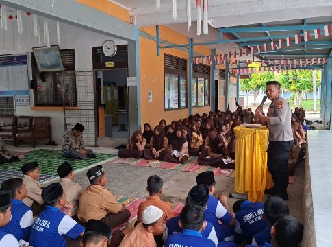 Polres Aceh Jaya Gelar Program Unggulan “Polisi Sajan Sikula (Pss)” Di Smp Negeri 1 Jaya Untuk Cegah Bahaya Narkoba Sejak Dini