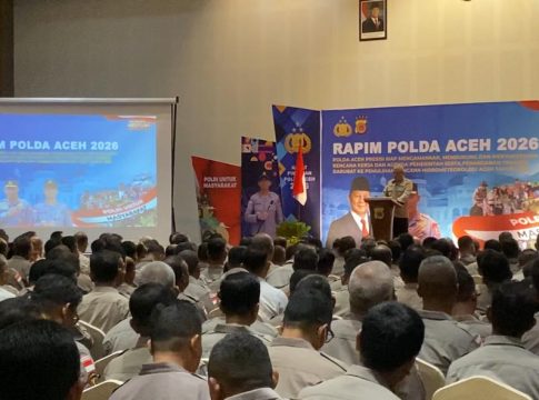 Rapim Polda Aceh 2026 Ditutup Wakapolda Aceh, Tegaskan Sinkronisasi Kebijakan dan Penguatan Soliditas