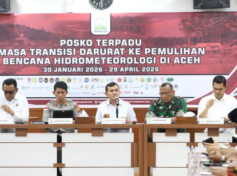 Bahas Inflasi, Penanganan Bencana dan Persiapan Nuzulul Qur’an, Kapolda Aceh Hadiri Rapat bersama Forkopimda Aceh.