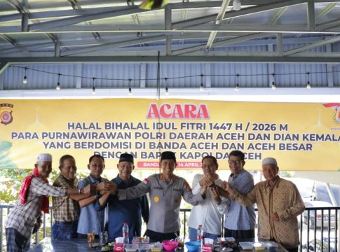 Kapolda Aceh Hadiri Halal Bihalal Idulfitri 1447 H Bersama Purnawirawan dan Warakawuri di Banda Aceh