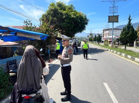 Satlantas Polres Gayo Lues Gencarkan Patroli dan Himbauan Kamseltibcar di Blangkejeren
