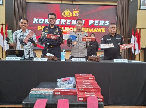 Polres Lhokseumawe Bongkar Peredaran Rokok Ilegal Tanpa Cukai dan Peringatan Kesehatan