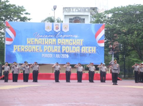 1.544 Personel Jajaran Polda Aceh Naik Pangkat Periode 1 Juli 2026
