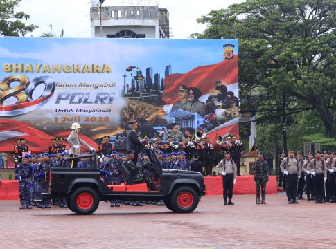 Wakapolda Aceh Pimpin Upacara Hari Bhayangkara ke-80, Bacakan Amanat Presiden RI