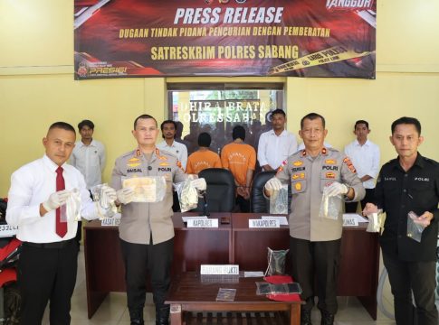 Gerak Cepat Satreskrim Polres Sabang Ungkap Kasus Curat, Tiga Pelaku Diamankan