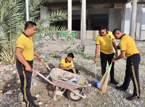 Sambut HUt ke 81 Kemerdekaan RI, Polda Aceh dan Polres jajaran Serentak Gelar Baksos Bersihkan Rumah Ibadah