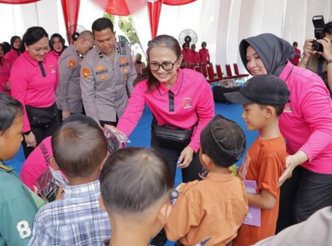 Kids Corner Bhayangkari Peduli Hibur Anak-anak di Aceh Tamiang