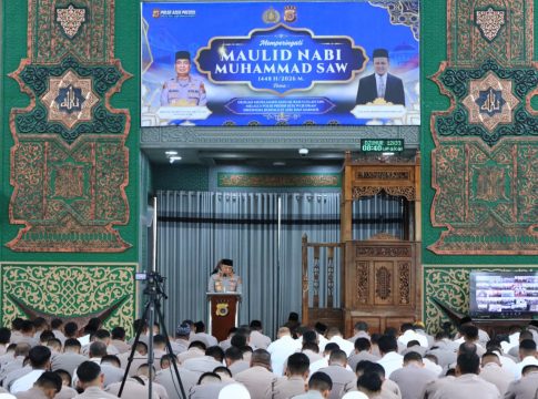 Polda Aceh Gelar Peringatan Maulid Nabi Muhammad SAW, Ajak Personel Teladani Akhlak Rasulullah dalam Bertugas