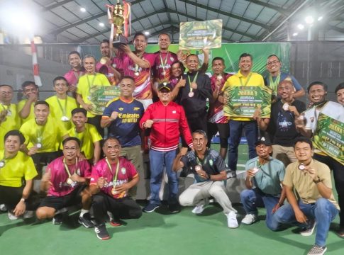 BTC Polda Aceh Raih Juara III Turnamen Tenis Piala Panglima TNI