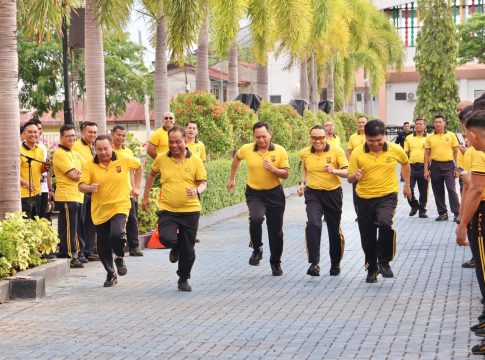 Kapolda Aceh Inisiasi Lomba Lari Antar-Satker, Olahraga Jumat Makin Semarak