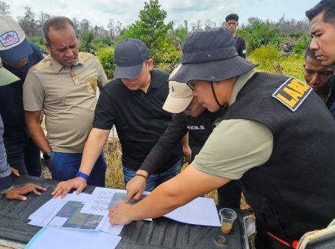 Ditreskrimsus Polda Aceh Periksa Forensik TKP Karhutla di HGU PT GSM