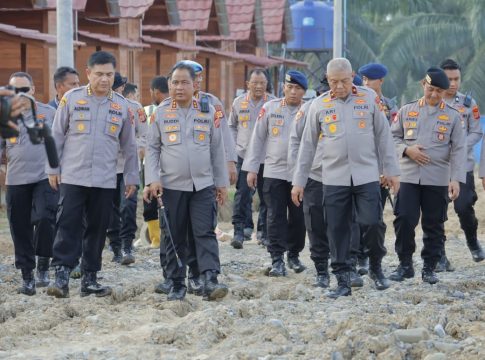 Kapolda Aceh Tinjau Progres Pembangunan Huntap Polri Presisi di Aceh Tamiang