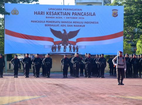 Irjen Pol. Ruddi Setiawan Pimpin Upacara Hari Kesaktian Pancasila di Polda Aceh