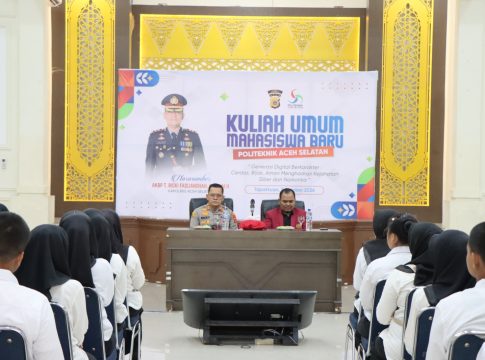Isi Kuliah Umum, Kapolres Aceh Selatan Edukasi Mahasiswa Poltas tentang Bahaya Narkotika dan Kejahatan Siber